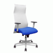 Piqueras y Crespo - Fauteuil de direction Albacete ergonomique en malla blanc et bali bleu - Bras et base blancs - Roulettes parquet 65mm - Référence 13SM10B229B354BR65G Piqueras y Crespo - Fauteuil de direction Albacete ergonomique en malla blanc et bali bleu - Bras et base blancs - Roulettes parquet 65mm - Référence 13SM10B229B354BR65G