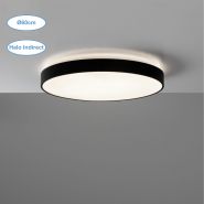 Plafonnier led ø60cm 60w 5450lm   halo indirect 8w couleur blanc ou noir