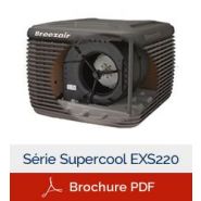 Rafraîchisseur d'air adiabatique ERP - Supercool EXS220 avec moteur HushPower silencieux_1