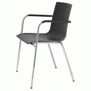 S 160 F / CHAISE 4 PIEDS AVEC ACCOUDOIRS THONET ANTHRACITE S 160 F / CHAISE 4 PIEDS AVEC ACCOUDOIRS THONET ANTHRACITE