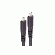 Shiverpeaks Câble BASIC-S USB 4.0, USB-C mâle, 1,50 m - noir 4017538140241