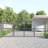 Vidaxl portal de jardin maille anthracite 350x175 cm acier galvanisé 154543 Vidaxl portal de jardin maille anthracite 350x175 cm acier galvanisé 154543