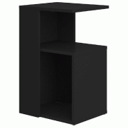 VidaXL Table d'appoint Noir 36x30x56 cm Bois d’ingénierie Modèle Ombre Vega Plus - 802994