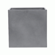 WellHome - Pot de fleurs « Collection Astra » 30L coloris ciment 70x70cm - gris plastique WH13608 WellHome - Pot de fleurs « Collection Astra » 30L coloris ciment 70x70cm - gris plastique WH13608