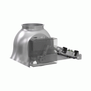 Boîtes à clapet avec joint - symétrique - vérin linéaire - électrovanne 5/2 voies - diamètres 100 à 300 mm - matériaux acier inoxydable et revêtement par pulvérisation