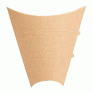 Boite cône à crêpes The Pack carton nano micro 22,5x21,5x4cm naturel - par 500