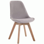 Décoshop26 - Chaise de salle à manger x1 design scandinave en velours gris et piètement à 4 pieds en bois clair 10_0003280 - gris 3000251495058 Décoshop26 - Chaise de salle à manger x1 design scandinave en velours gris et piètement à 4 pieds en bois clair 10_0003280 - gris 3000251495058