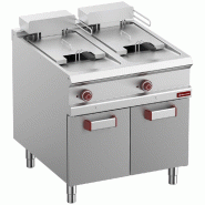 Diamond - Friteuse électrique 2 cuves 18 lit. Sur meuble fermée - réf. E9/F36A8-N - inox AKS-E9/F36A8-N