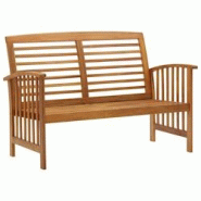 Helloshop26 - Banc de jardin meuble de patio d'extérieur terrasse 119 x 67 x 83 cm bois d'acacia solide 02_0011190 - 3000614082727 Helloshop26 - Banc de jardin meuble de patio d'extérieur terrasse 119 x 67 x 83 cm bois d'acacia solide 02_0011190 - 3000614082727