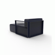Module chaise-longue gauche THE FACTORY - bleu