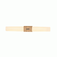 Nordlux Applique murale luminaire HELVA Double Basic Matière plastique Feuille de bois H.  IP44 -Intérieur - marron 5704924016554
