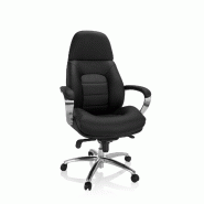 Siège de bureau / Fauteuil de direction BRENTON XXL Similicuir noir hjh OFFICE - noir plastique 729423