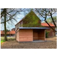 Abri avec retour - ABR018 - LCI Cheval - Bois Douglas français - Toiture anti-condensation_0