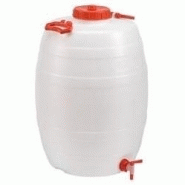 Baril alimentaire 50 litres avec robinet 50l