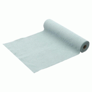 Chemin de table velours bleu brume 28cm x 3m