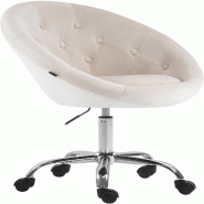 CLP Tabouret de travail London en velours Velours HBT: 85x65x57 cm Crème - beige textile 327561 CLP Tabouret de travail London en velours Velours HBT: 85x65x57 cm Crème - beige textile 327561
