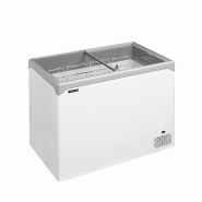Congélateur coffre élégant avec couvercles coulissants vitrés plats - 218 L | Tefcold - NIC301SC