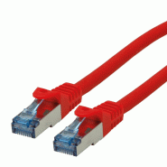 Cordon ROLINE S/FTP(PiMF) Cat.6A / 10 Gigabit, LSOH, Component Level, rouge, 7,5 m_0