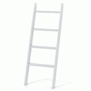 COSTWAY Porte‑serviettes échelle 5 niveaux, support en bois gris pour salle de bain et salon - gris Bois massif NM0509SD