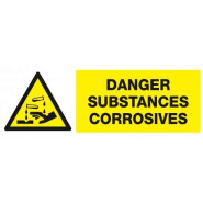 Danger, substances corrosives 330x120mm TALIAPLAST | 626309 Danger, substances corrosives 330x120mm TALIAPLAST | 626309