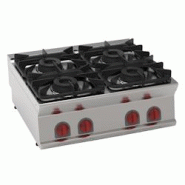 EURAST - Réchaud a gaz 4 feux sur table - 800x700x280 mm - 28,8 Kw - 35400317 - inox 35400317 EURAST - Réchaud a gaz 4 feux sur table - 800x700x280 mm - 28,8 Kw - 35400317 - inox 35400317