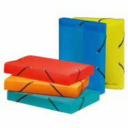 Exacompta Lot de 11 Boîte de classement EXABOX LINICOLOR polypro, dos de 40, coloris assortis 5 teintes - multicolore plastique 5977E
