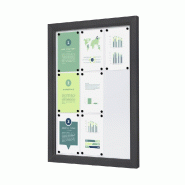 Exposiciónate Vitrine Extérieure Verrouillable Slim 9 x A4 Anthracite SCTE9xA4PHC7016JS - gris aluminium 8596052174896