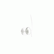 Gea Luce Applique Led Moderne Tosca En Aluminium Blanc Satiné 15W 840Lm Lumière Chaude 4000K, Diffuseur Opale, Design Incurvé - blanc 8000000132871