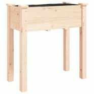 Helloshop26 - Jardinière bac lit surélevé plantes fleurs terrasse jardin avec doublure 71 x 37 x 76 cm bois massif de sapin marron 02_0038141 - 300 Helloshop26 - Jardinière bac lit surélevé plantes fleurs terrasse jardin avec doublure 71 x 37 x 76 cm bois massif de sapin marron 02_0038141 - 300