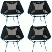 Midland 4 Chaises Moonlight Pliante Ultra Légère Et Compacte Camping Noir/bleu + Sac De Transport Usage Non Intensif Midland - noir 3665476539187 Midland 4 Chaises Moonlight Pliante Ultra Légère Et Compacte Camping Noir/bleu + Sac De Transport Usage Non Intensif Midland - noir 3665476539187