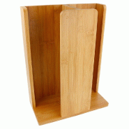 Présentoir gobelets et couvercles 23x12x30cm bambou