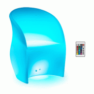 Royal Catering - Royal Catering Fauteuil de jardin avec éclairage LED coloré 80 x 60 cm - Fauteuil de jardin LED Fauteuil lumineux Fauteuil LED - bl