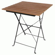 Table bistro carrée en imitation bois 600mm | Bolero - GJ765