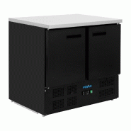 Table réfrigérée 2 portes Polar Série G noire 257L - PG022