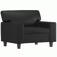 VidaXL Fauteuil Noir 60 cm Similicuir Modèle Gervélis - 359407