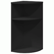 VidaXL Table d'appoint Noir 29,6 x 29,6 x 60 cm Bois d'ingénierie Modèle Apex Élite - 891121