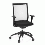 Chaise de bureau / Chaise pivotante ASPEN tissu en maille noir hjh OFFICE - noir polyester 657620