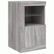 Helloshop26 - Buffet bahut commode armoire meuble de rangement organisateur cuisine salle de séjour salon avec lumières LED sonoma 02_0030058 - 3000 Helloshop26 - Buffet bahut commode armoire meuble de rangement organisateur cuisine salle de séjour salon avec lumières LED sonoma 02_0030058 - 3000