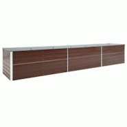 Helloshop26 - Jardinière lit surélevé plantes fleurs jardin acier galvanisé 480 x 80 x 77 cm marron 02_0001128 - 3000074871534 Helloshop26 - Jardinière lit surélevé plantes fleurs jardin acier galvanisé 480 x 80 x 77 cm marron 02_0001128 - 3000074871534