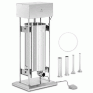 Helloshop26 - Poussoir à saucisse 30 litres électrique avec 4 tubes de remplissage acier inoxydable 14_0009757 - 3000221824758 Helloshop26 - Poussoir à saucisse 30 litres électrique avec 4 tubes de remplissage acier inoxydable 14_0009757 - 3000221824758