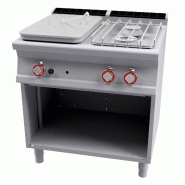 Plaque de cuisson tout gaz + 2 brûleurs avec veilleuse. Dimensions 80x70,5 h90 cm. Modèle TP2-78GP - 1828