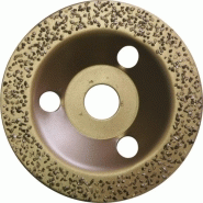 Plateau carbure convexe Ø 125 mm grain 14