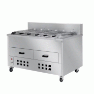 Rôtissoire à poulet crapaudine ouverte au charbon de bois 120 cm - 5 broches - Réf: MCF.5YI Rôtissoire à poulet crapaudine ouverte au charbon de bois 120 cm - 5 broches - Réf: MCF.5YI