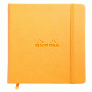RHODIA Webnotebook Boutique orange 140x210 / A5, 192p./96 feuilles ivoire 90 g/m² brochées, dot grid - orange 118768C