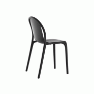 Lot de 4 chaises Brooklyn en plastique recyclable pour utilisation extérieure Lot de 4 chaises Brooklyn en plastique recyclable pour utilisation extérieure
