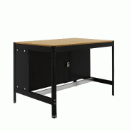 SimonRack Table de travail d’atelier, 910x610 mm, Charge 400 kg, armoire à outils, Noir - BT-0 - noir métal 8425437138058 SimonRack Table de travail d’atelier, 910x610 mm, Charge 400 kg, armoire à outils, Noir - BT-0 - noir métal 8425437138058