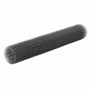 Vidaxl grillage acier et revêtement en pvc 25 x 1 m gris 143641 Vidaxl grillage acier et revêtement en pvc 25 x 1 m gris 143641