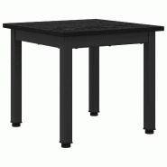 VidaXL Table basse Chêne noir 40 x 40 x 36 cm Bois d'ingénierie Modèle Helios Rectangulaire - 892536