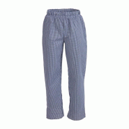Whites Chefs Clothing Pantalon de cuisine mixte Whites Vegas petits carreaux bleu et blanc S - S 5050984383960