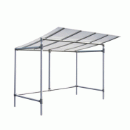Abri Cyclo Eco - Aluminium Anodisé - Toiture Polycarbonate Alvéolaire 10 mm - 2150mm x 2453mm x 1976mm Abri Cyclo Eco - Aluminium Anodisé - Toiture Polycarbonate Alvéolaire 10 mm - 2150mm x 2453mm x 1976mm